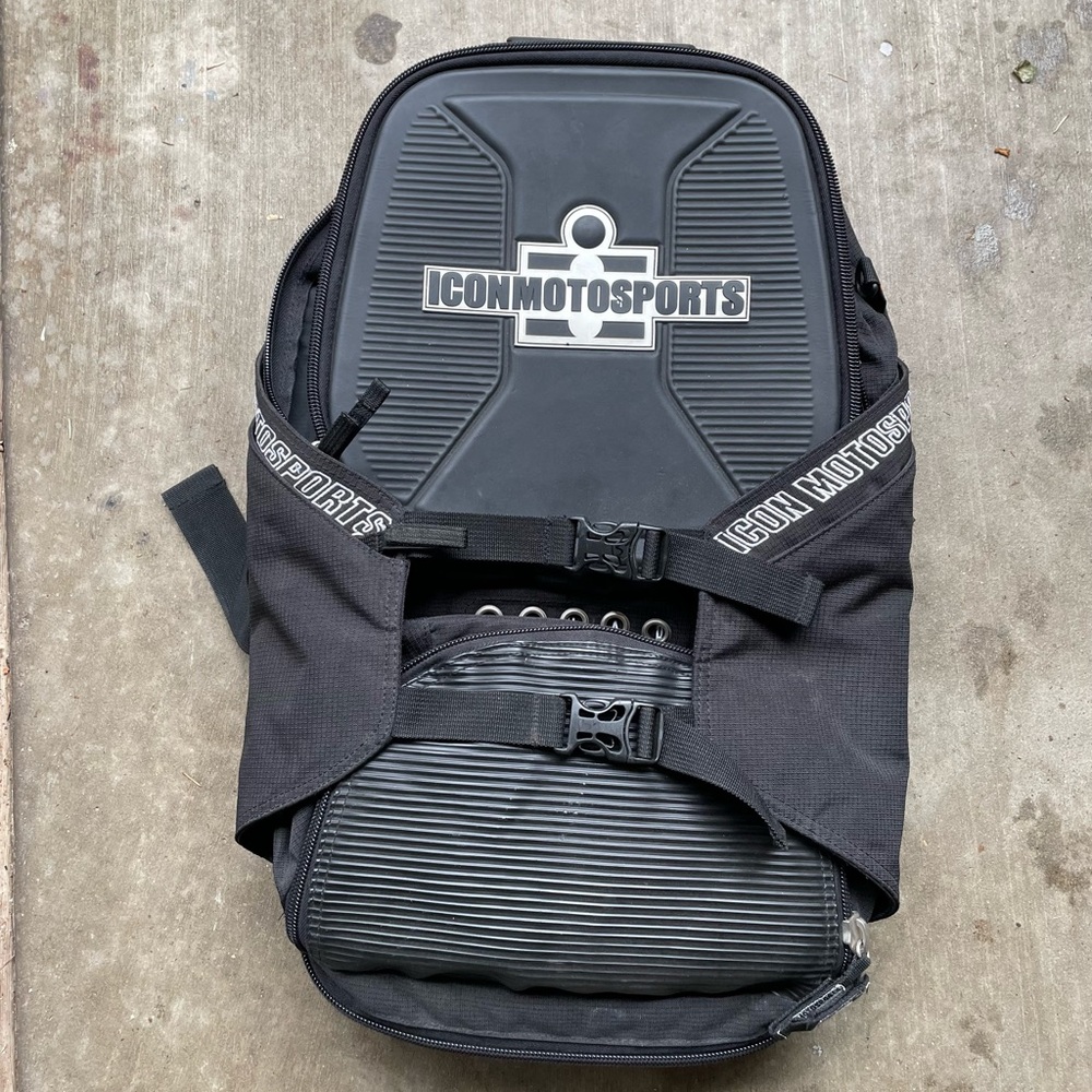 Icon Moto Sports Helmet Backpack